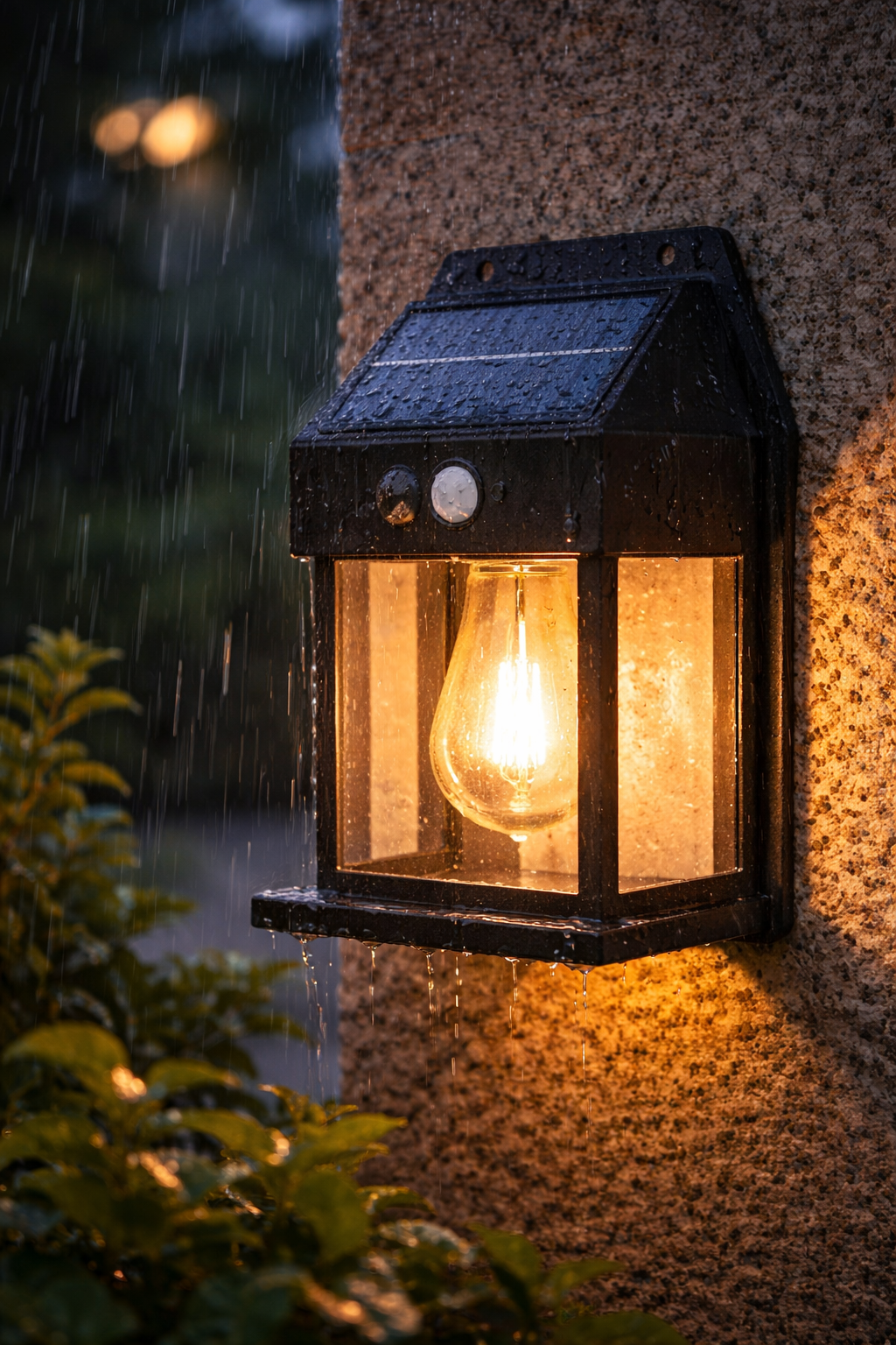 Solar LED Wall Light with Sensor – Outdoor Home Decor Light